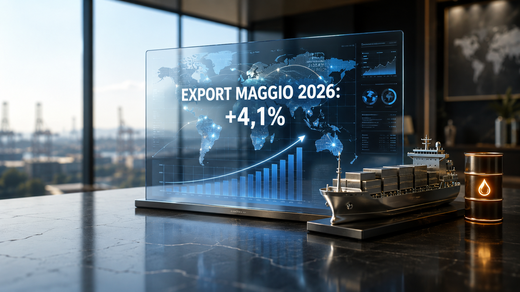 Commercio estero: a maggio cresce l’export del +4,1%, ma pesa il deficit energetico sulle importazioni