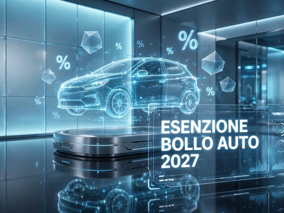 Dettaglio del libretto di circolazione e chiavi dell'auto, a simboleggiare l'esenzione del bollo auto per il 2027.