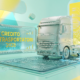 Un camion durante il rifornimento di gasolio, a simboleggiare il credito d'imposta per autotrasportatori e il ristoro sui carburanti.
