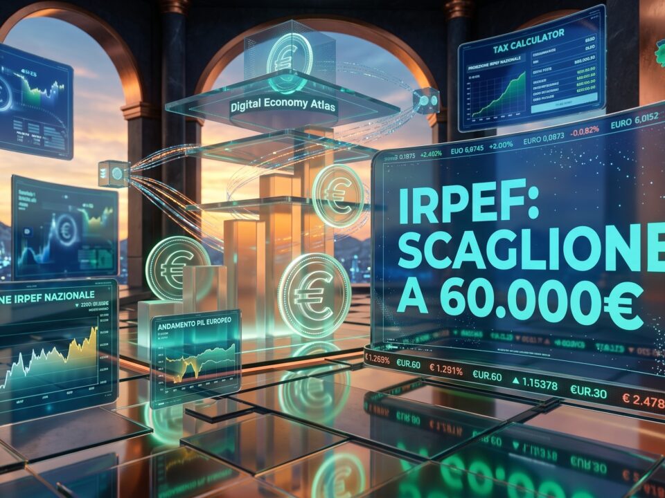 Documenti fiscali e calcolatrice su una scrivania, a simboleggiare la riforma IRPEF e la Manovra 2027.